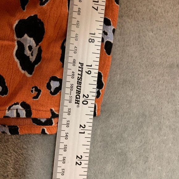 Fantastic Fawn Women Beach Animal Print Crepe Tie Shoulder Wide Leg Jumpsuit L - Picture 10 of 12